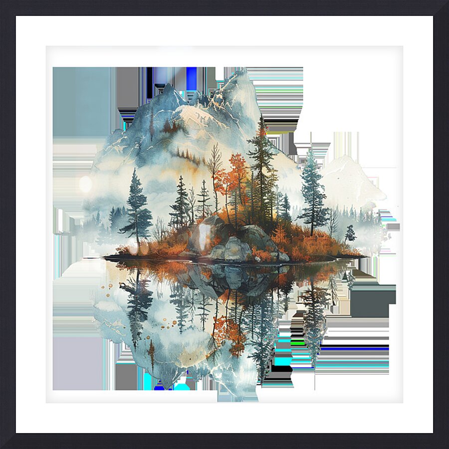 Mountain Landscapes 21 Picture Frame print