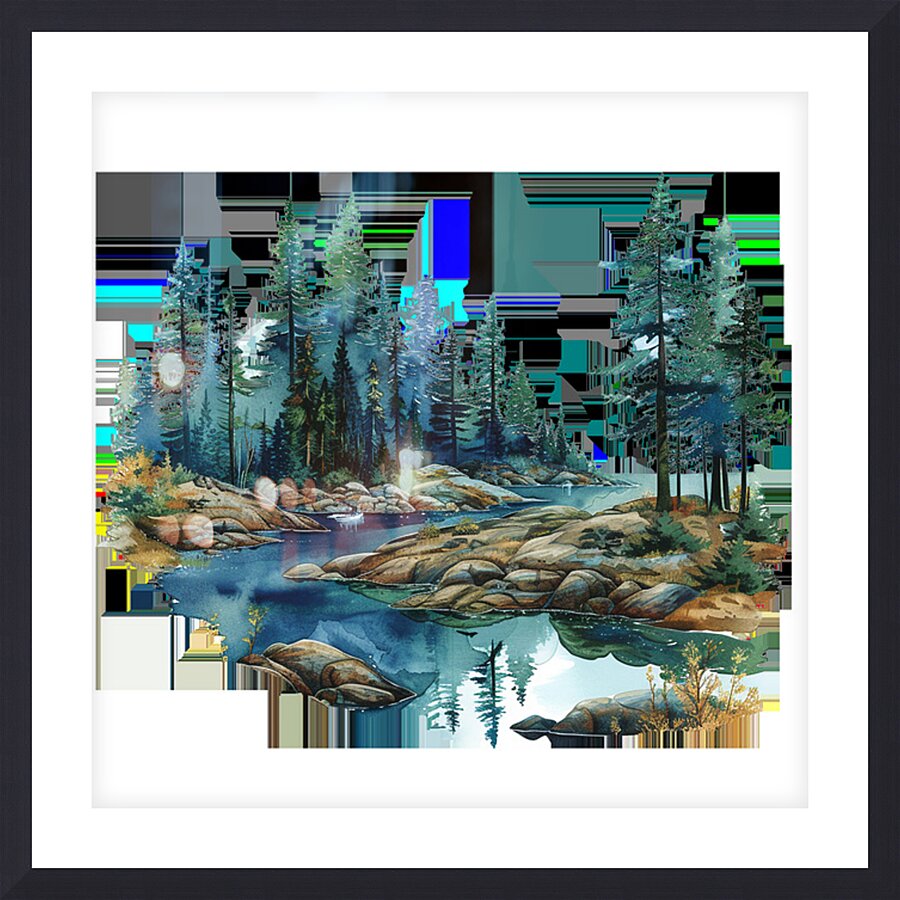 Mountain Landscapes 3 Picture Frame print
