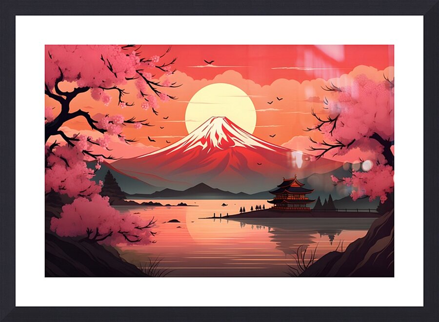 Sunset Landscape 56 Picture Frame print