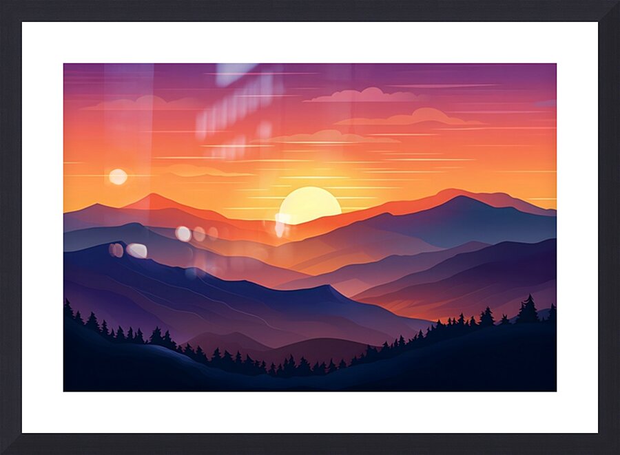 Sunset Landscape 16 Picture Frame print