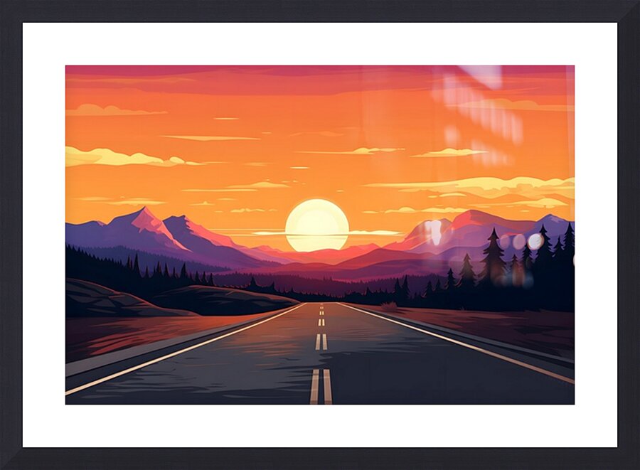 Sunset Landscape 39 Picture Frame print