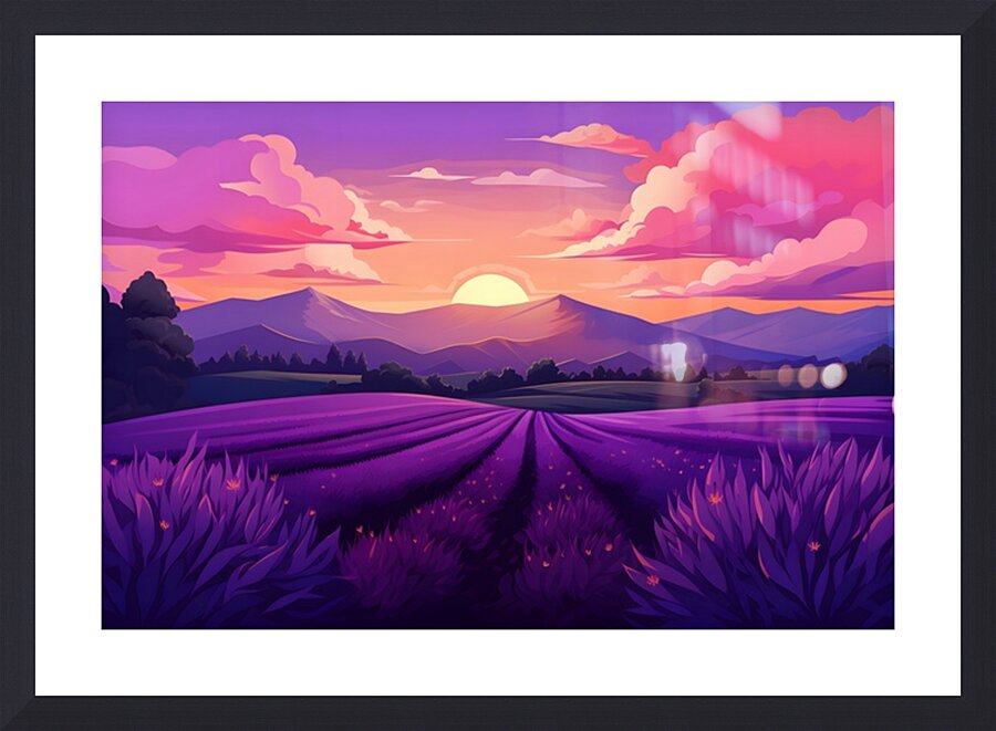 Sunset Landscape 92 Picture Frame print