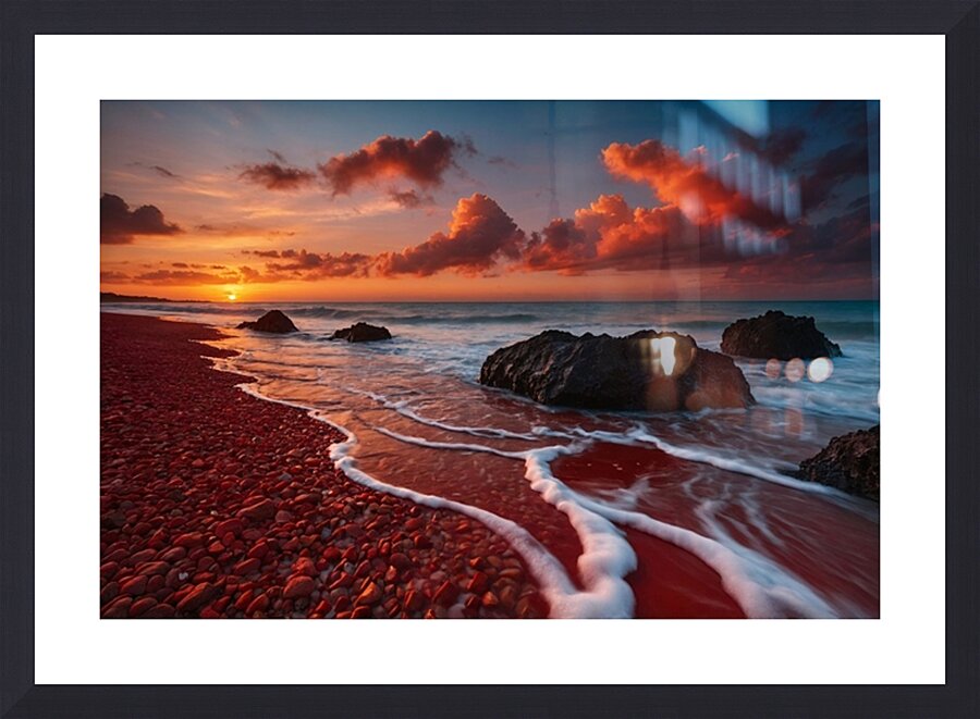 Beach Landscape 30 Picture Frame print