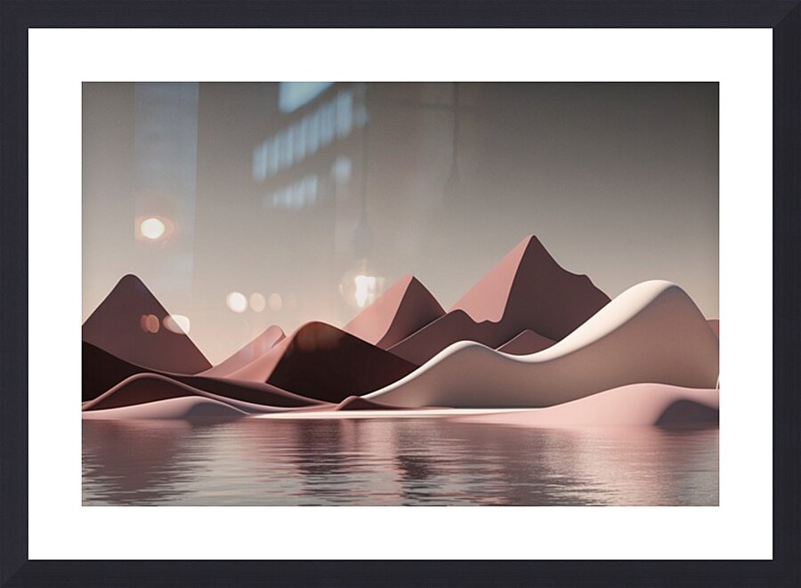 Boho 3D Landscape 23 Picture Frame print