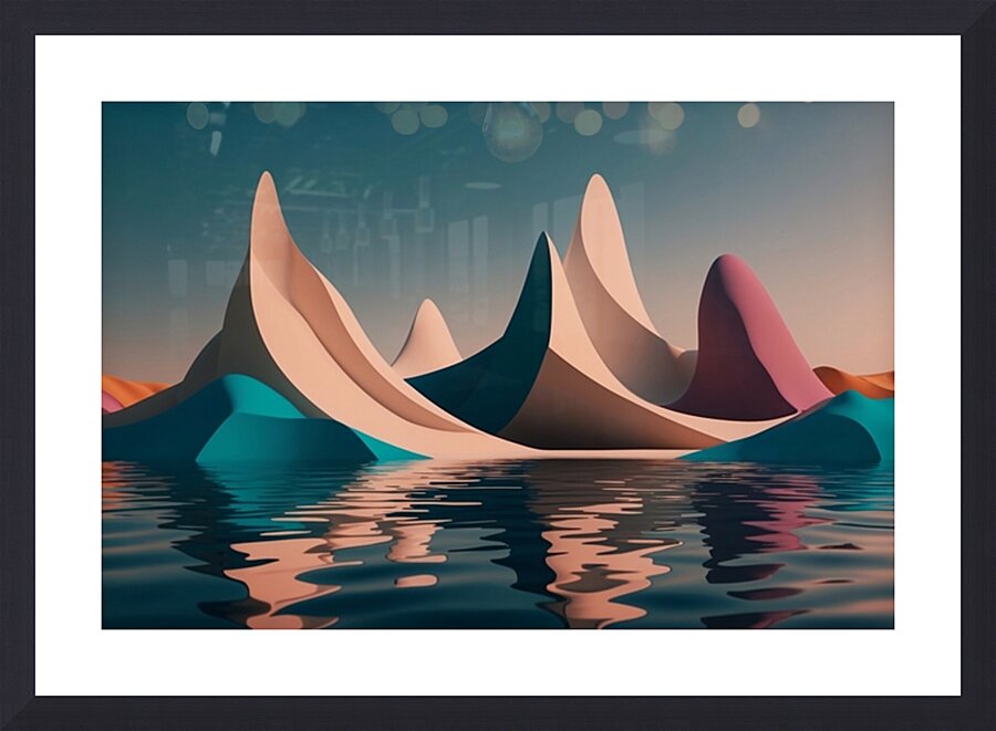 Boho 3D Landscape 19 Picture Frame print