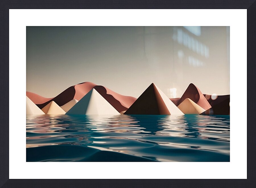 Boho 3D Landscape 14 Picture Frame print
