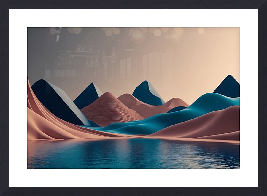 Boho 3D Landscape 3 Picture Frame print