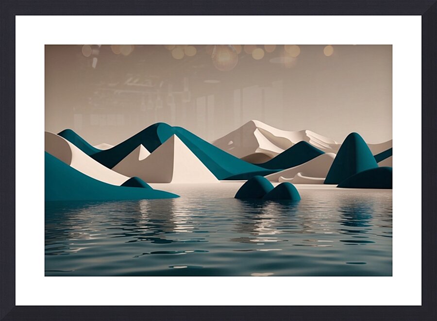 Boho 3D Landscape 24 Picture Frame print
