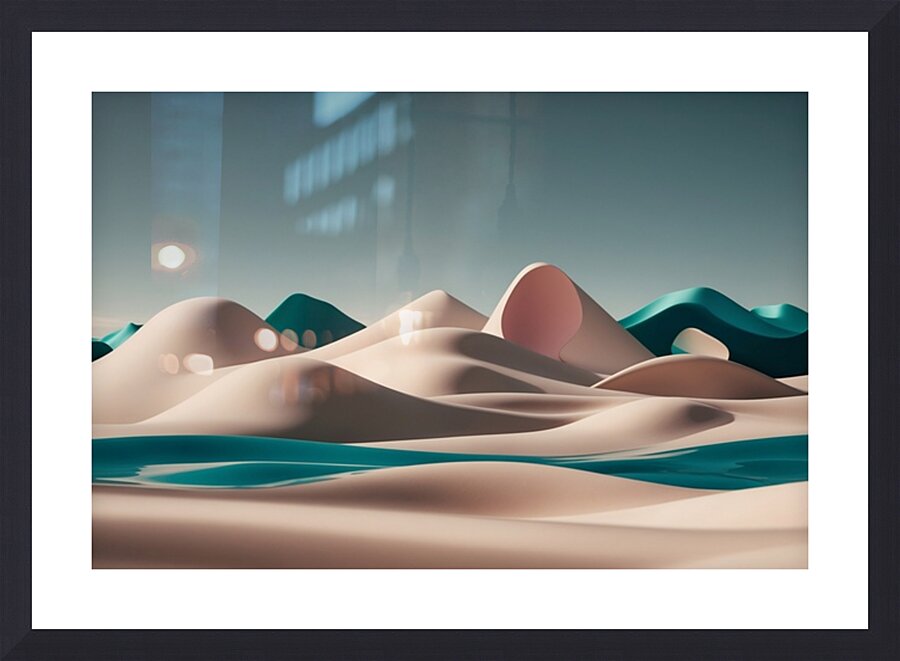 Boho 3D Landscape 22 Picture Frame print