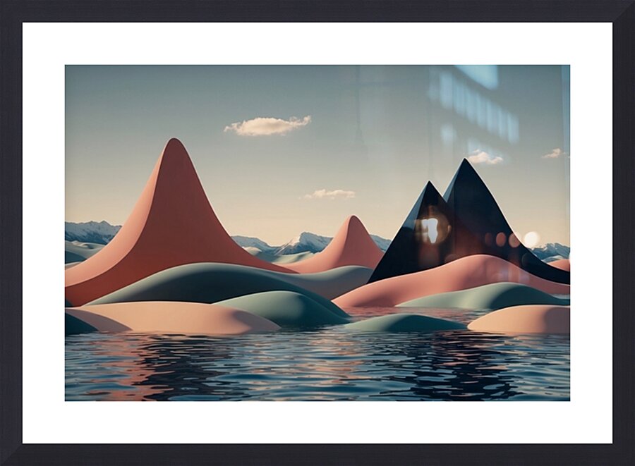 Boho 3D Landscape 10 Picture Frame print