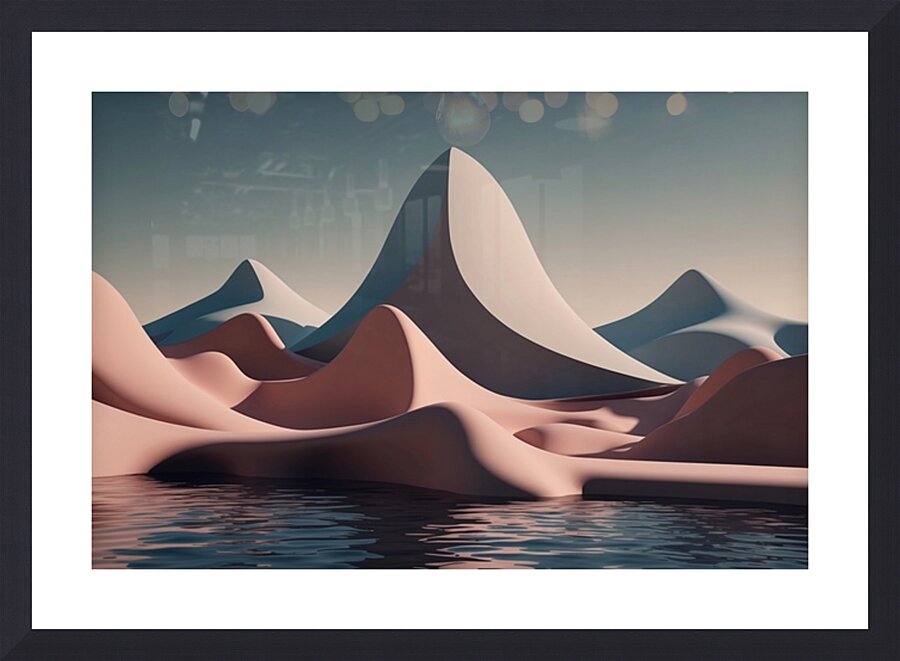 Boho 3D Landscape 28 Picture Frame print