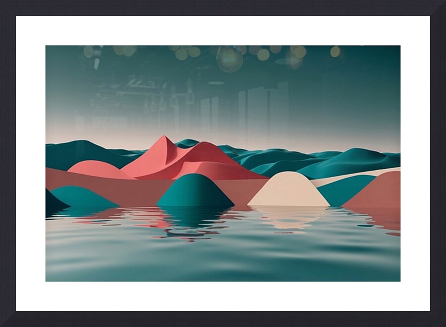 Boho 3D Landscape 5 Picture Frame print