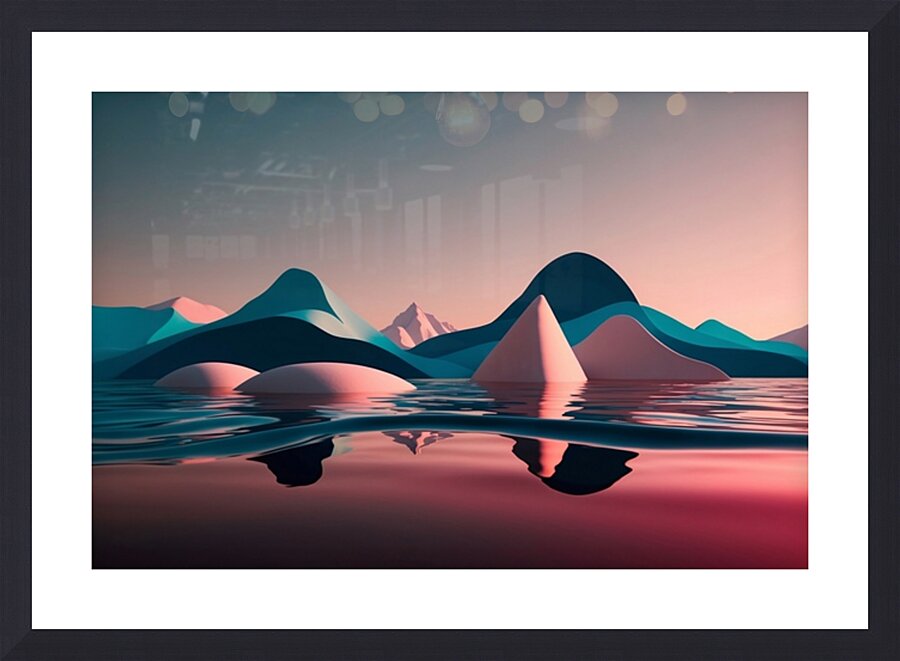 Boho 3D Landscape 20 Picture Frame print