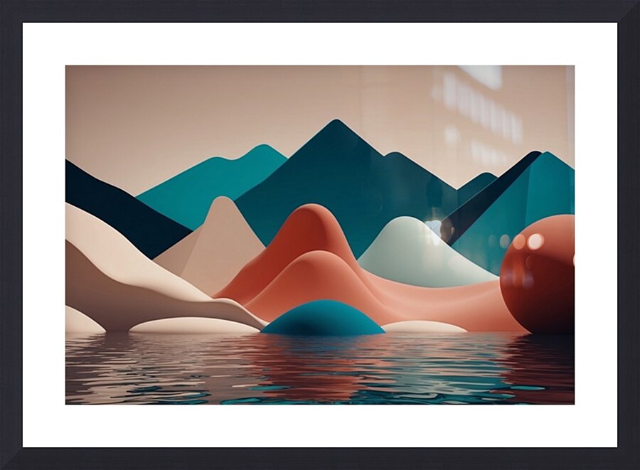 Boho 3D Landscape 13 Picture Frame print