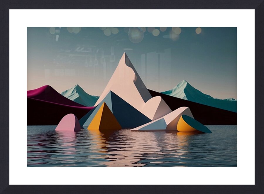 Boho 3D Landscape 15 Picture Frame print