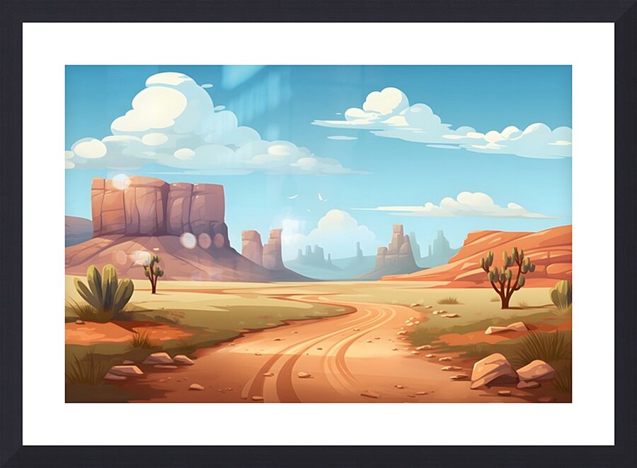 Landscape Scenery 4 Picture Frame print