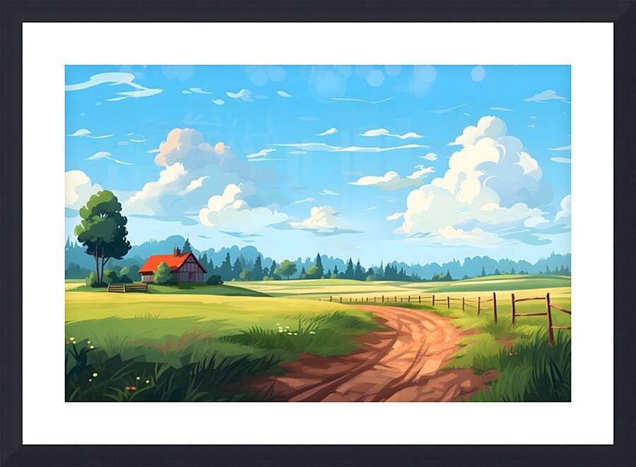Landscape Scenery 27 Picture Frame print