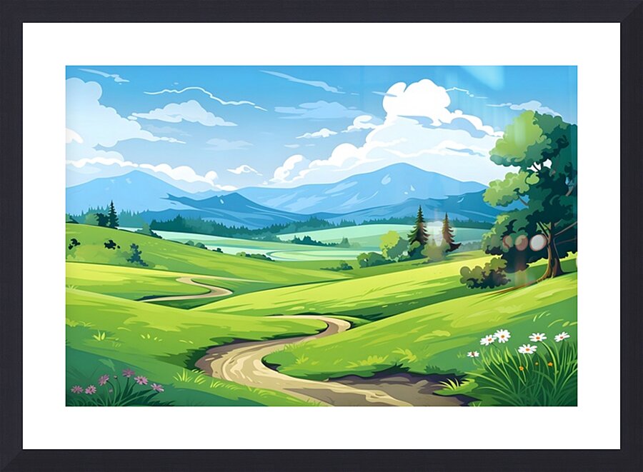 Landscape Scenery 16 Picture Frame print
