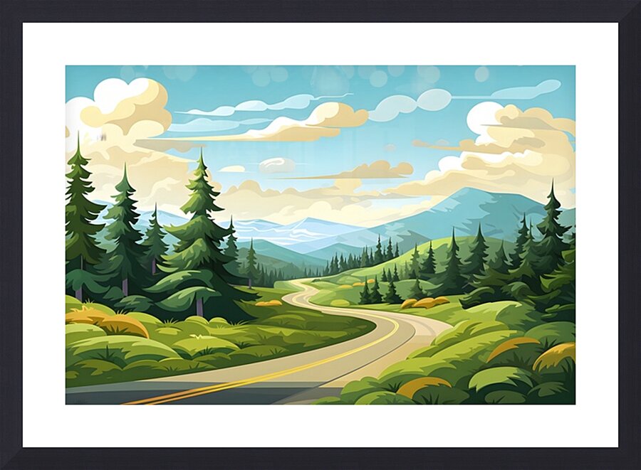 Landscape Scenery 33 Picture Frame print