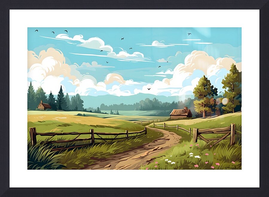 Landscape Scenery 28 Picture Frame print