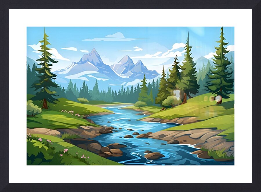 Landscape Scenery 24 Picture Frame print