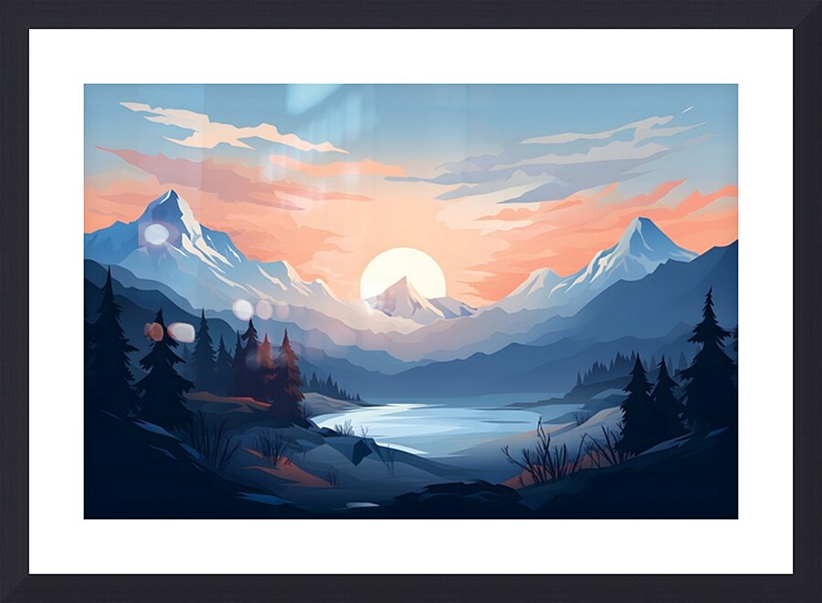 Mountain Landscape 22 Picture Frame print