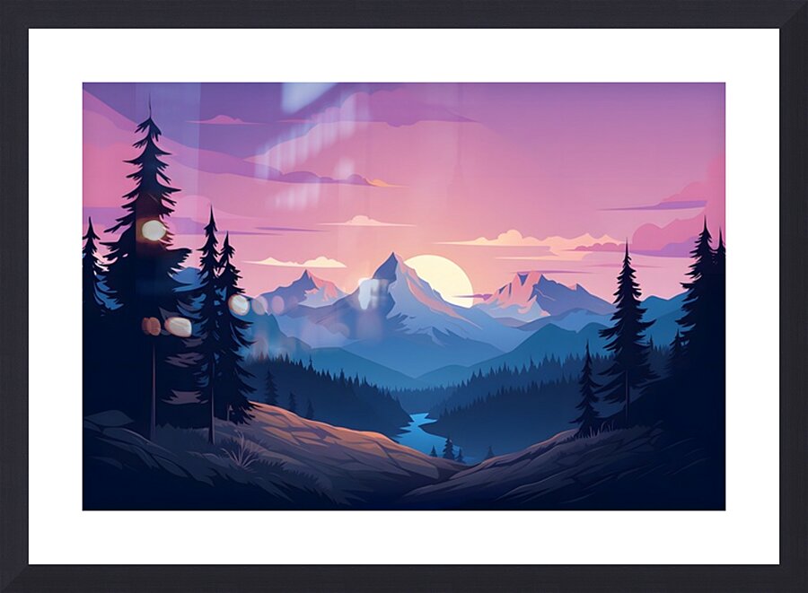 Mountain Landscape 19 Picture Frame print