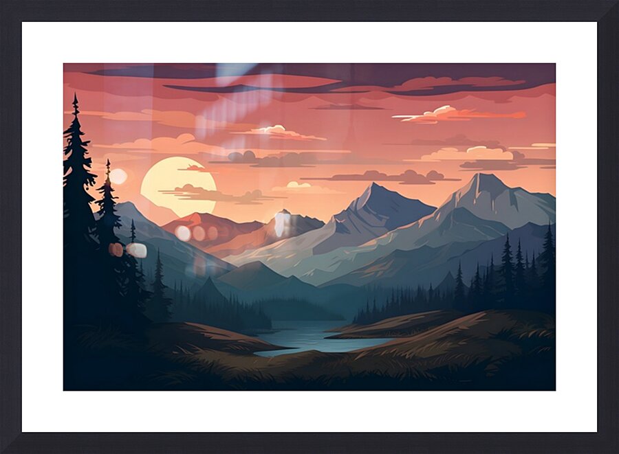 Mountain Landscape 41 Picture Frame print