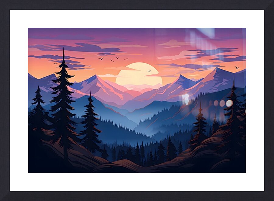 Mountain Landscape 21 Picture Frame print
