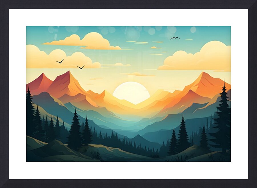 Mountain Landscape 39 Picture Frame print