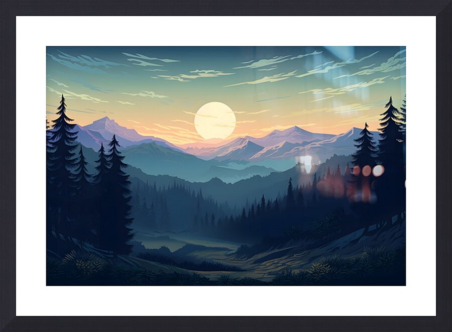 Mountain Landscape 37 Picture Frame print