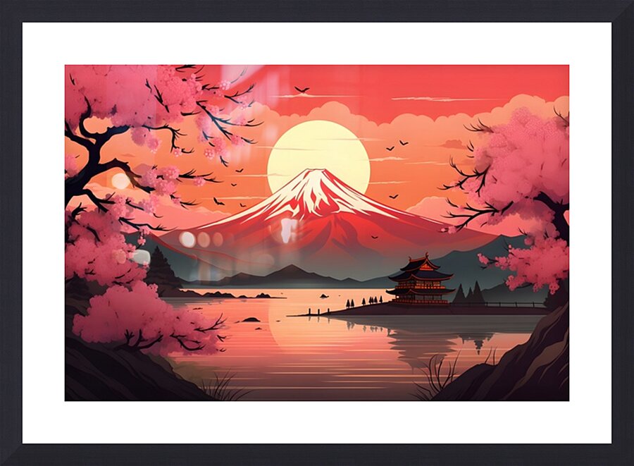 Sunset Landscape 56 Picture Frame print