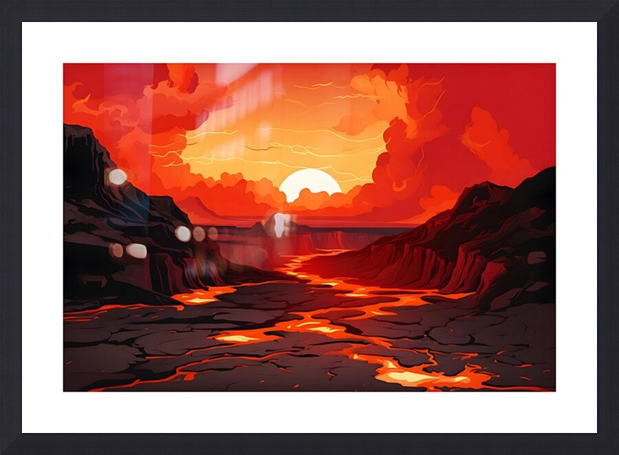 Sunset Landscape 57 Picture Frame print