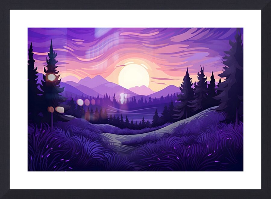 Sunset Landscape 93 Picture Frame print