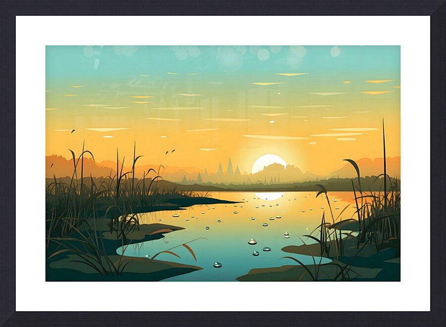 Sunrise Landscape 2 Picture Frame print