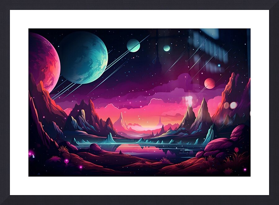 Planetscape 27 Picture Frame print