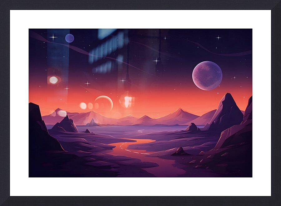 Planetscape 64 Picture Frame print