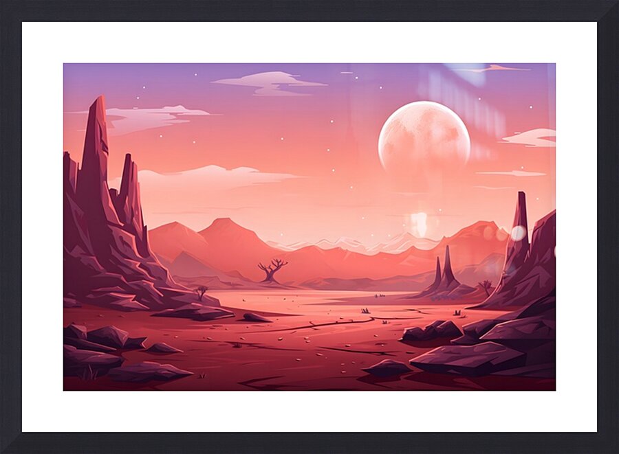 Planetscape 9 Picture Frame print