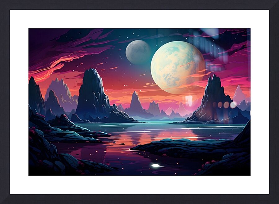 Planetscape 52 Picture Frame print