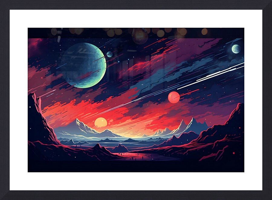 Planetscape 49 Picture Frame print