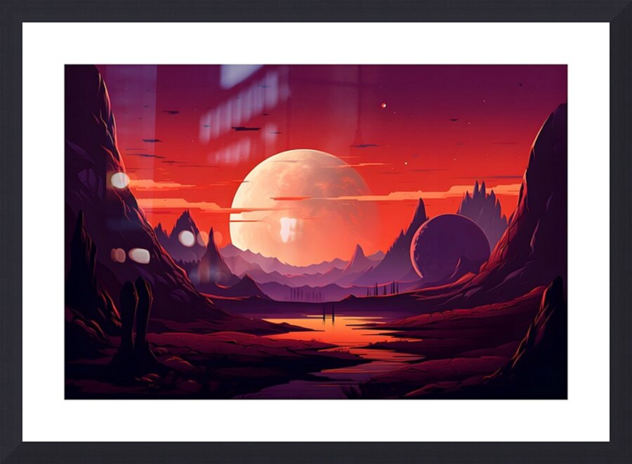Planetscape 54 Picture Frame print