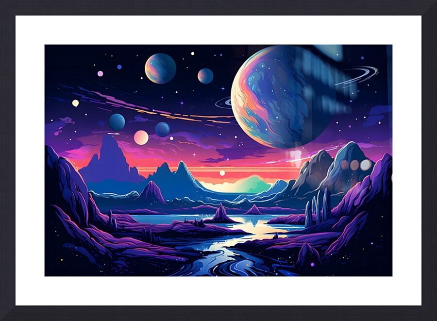 Planetscape 18 Picture Frame print