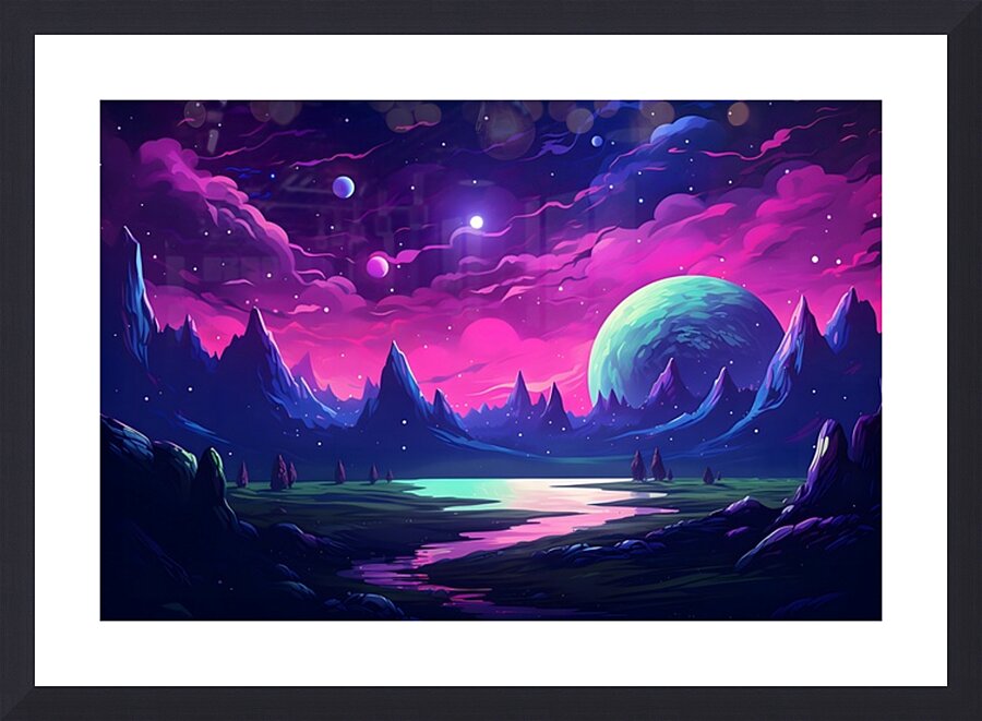 Planetscape 32 Picture Frame print