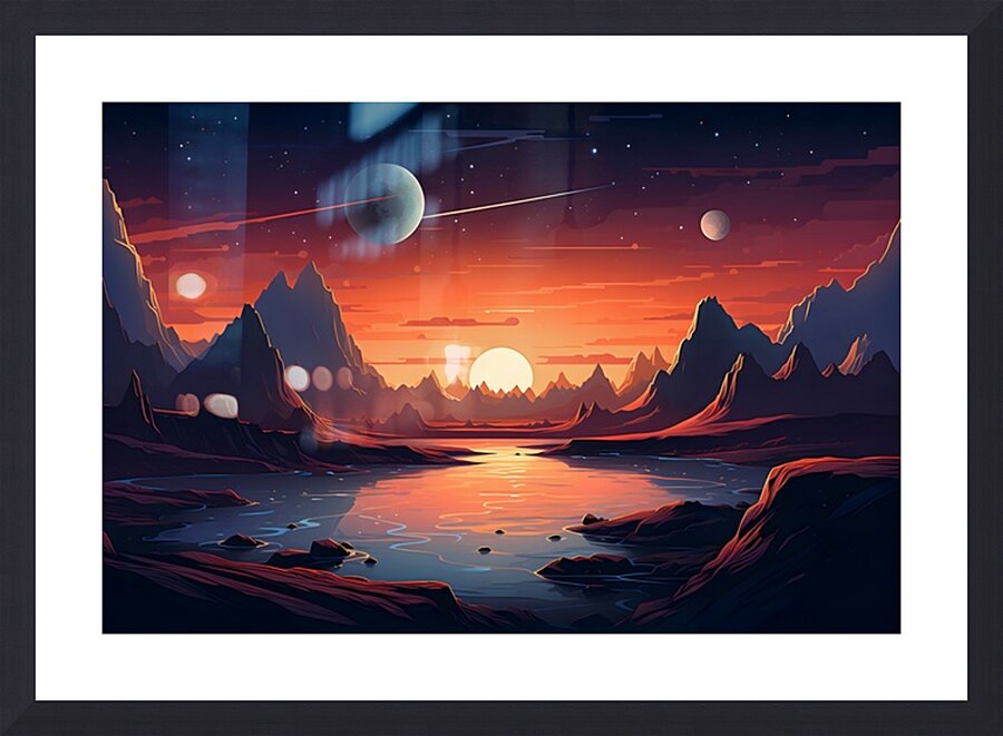 Planetscape 46 Picture Frame print