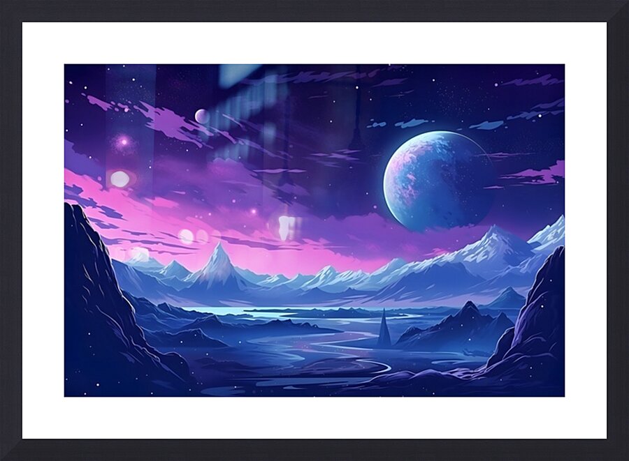 Planetscape 72 Picture Frame print