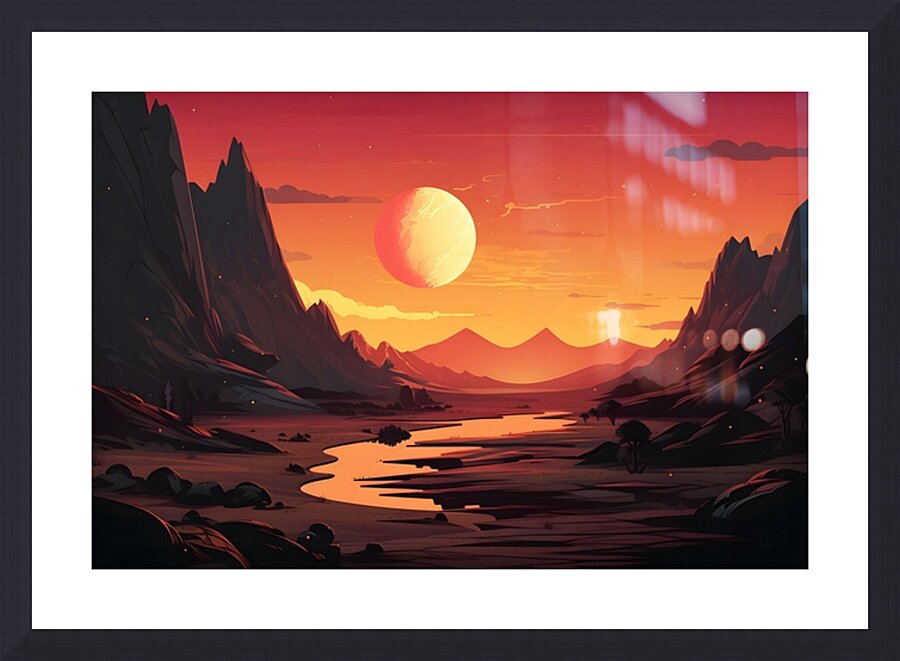 Planetscape 12 Picture Frame print