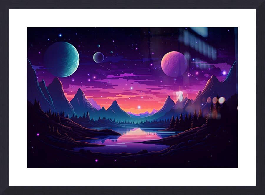 Planetscape 30 Picture Frame print