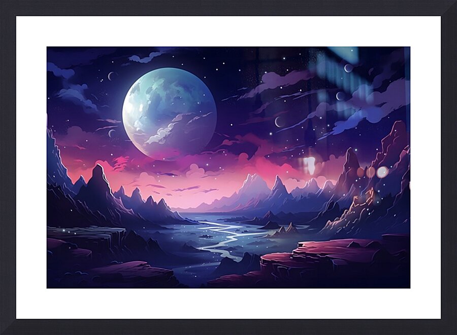 Planetscape 75 Picture Frame print