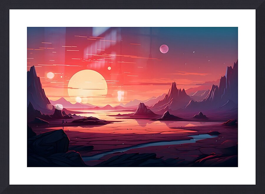 Planetscape 55 Picture Frame print