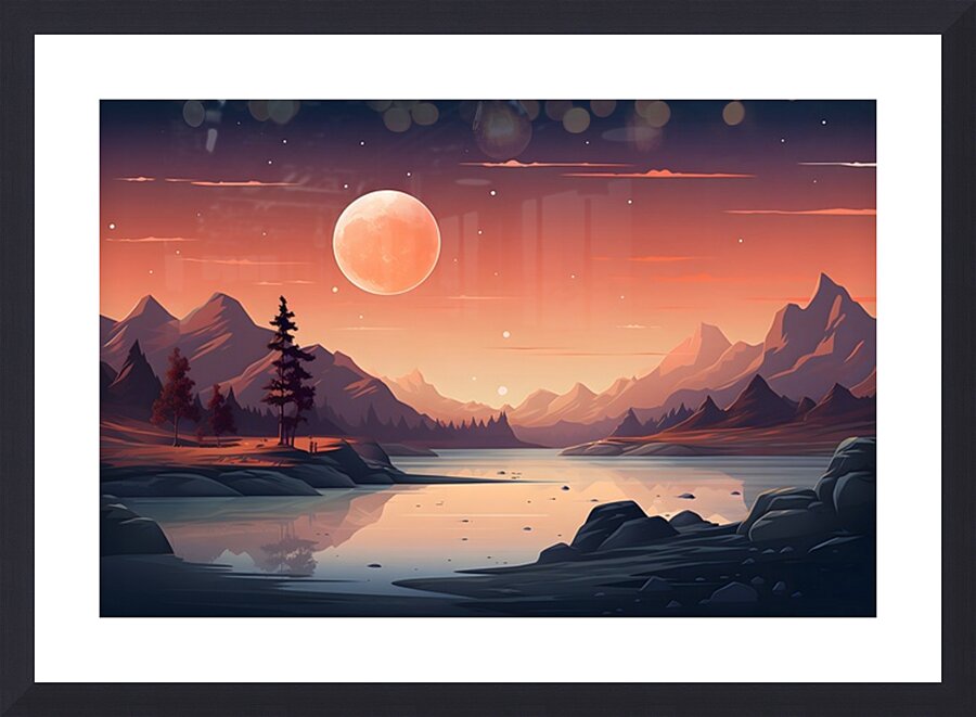 Planetscape 1 Picture Frame print